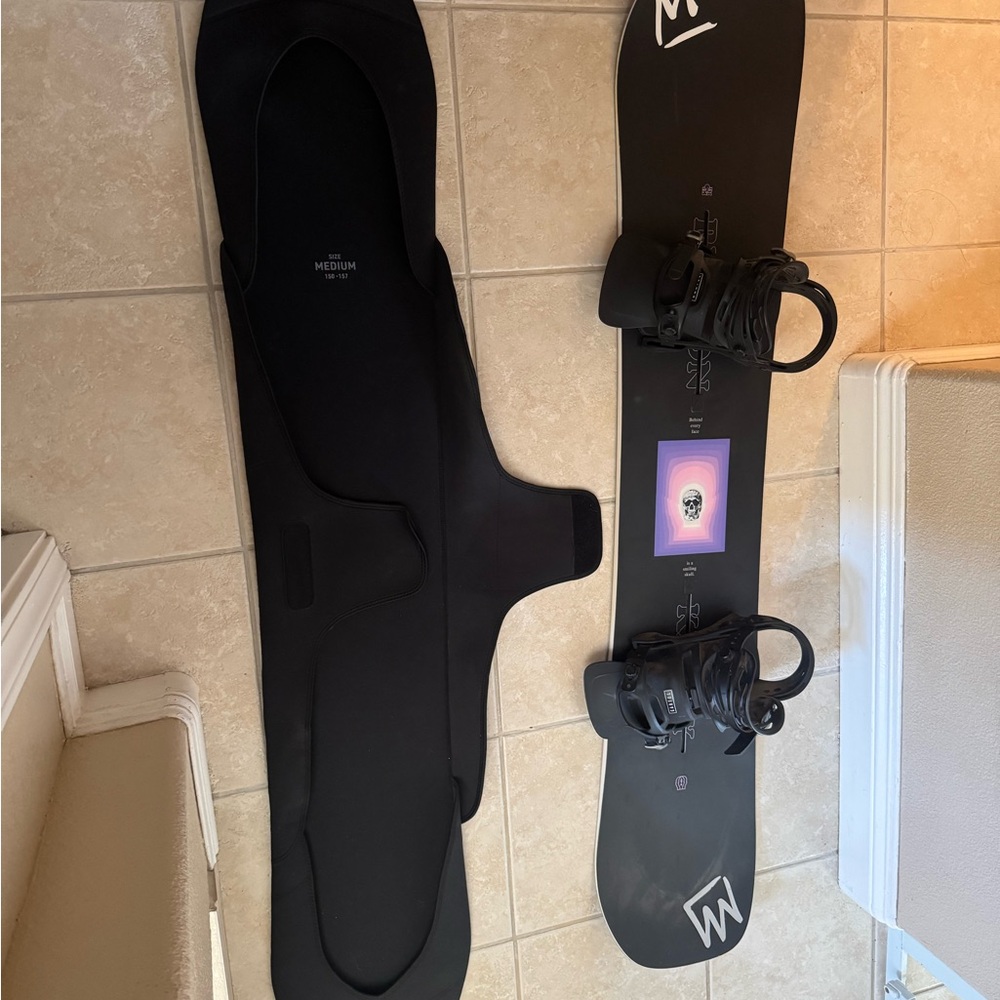 Burton Black Snowboard with Bindings